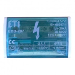 Blok rozdzielczy 125A 2P 7-zaciskowy EDB-207 001102300