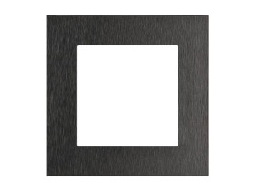 SIMON 55 Ramka 1 pojedyncza Nature inox czarny TRN1/190 KONTAKT SIMON