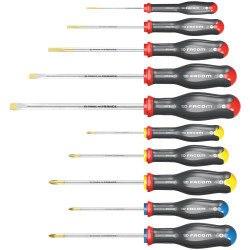Facom ATW.J10PB Protwist&#xAE; Screwdriver Set, 10 Piece SL/PH/PZ