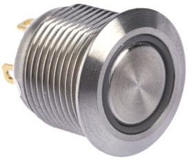 Nasadka przełącznika Chwilowy SPST średnica wycięcia 16mm, montaż panelowy RS PRO