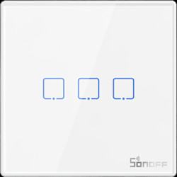 Itead SONOFF T2EU3C-RF 86 Type Wall Panel Sticky 433MHz Wireless RF Remote 3 Gang