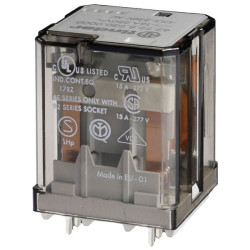 Finder 60.13.9.220.0040 Plug-in Relay 230V 10A 3 changeovers LED display