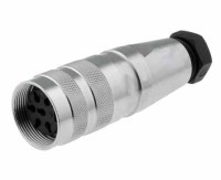 AMPZD6-G Gniazdo 6 pin na kabel okrągłe, zakręcane - Amphenol - IP67