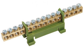 Listwa zaciskowa 15-polowa 1-16mm2 zielona LZM-G15