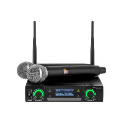 Mikrofon bezprzew. UHF JU-822 AZUSA dwukanałowy