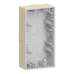 Puszki elektroinstalacyjne, seria: D-Life, l. ścieżek: 2, materiał: ABS, typ montażu: Montaż powierzchniowy