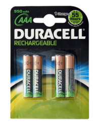 4 x akumulatorki Duracell R03 AAA 950mAh