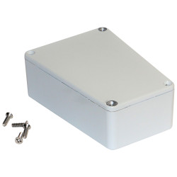 Hammond 1590TRPBLG Stomp Box Enclosure Trapezoid 112 x 61/79 x 39 Light Grey