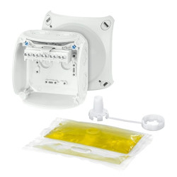 Puszka do wypełniania masą uszczelniającą do 4mm2 104x104x70mm szara WP 0404 B 62000102