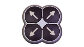 Napęd Przycisku 4-Ro Pozycyjny Czarny /Strzałki/ Z Samopowrotem M22-Di4-S-X7...