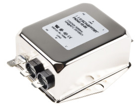 Filtr EMI 10A 1-fazowy 1MΩ 250 V AC 400Hz 270 μH, 400 μH, 660 μH Schaffner Montaż w obudowie