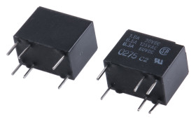 Przekaźnik sygnału, 6V dc, 2 A, SPDT, 2-polowy, montaż PCB, Omron IM-E