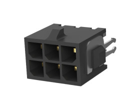 Wtyk PCB 6-pinowe raster: 3mm 2-rzędowe TE Connectivity Montaż na płytce drukowanej