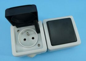 N/T WYŁ.+GN.Z BOLCEM 16A/250VAC IP54