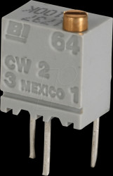 64WR10KLFTB Spindle trimmer, 10 kOhm, linear