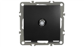 Quadra Gniazdo Antenowe Satelitarne Sat Typ F Czarne