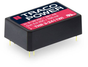 TracoPower THR 3-7212WI Przetwornica DC/DC, do PCB 15 V/DC 24 V/DC 250 mA 3 W Ilość wyjść: 1 x Content 1 szt.