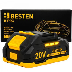Akumulator Bateria BESTEN B-PRO System Litowo Jonowy 20 V 2.0 Ah Li-Ion