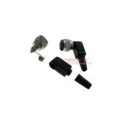 Wtyk UHF kątowy do CB RG58 UC1 RADIA skręcany na kabel