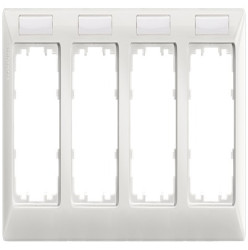Mocowanie elektroinstalacyjne, kolor Biały, 4-krotna, Termoplastyczny, Siemens