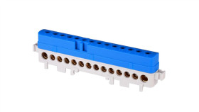 Listwa Przyłączeniowa Izolowana 14-Otworów 101A Ip20 Niebiesko-Szara Lpi-14N...