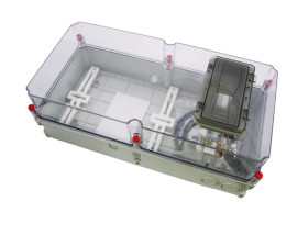 Zestaw zabezpieczeniowo-pomiarowy nieprzezroczyste okienko 8-modułow IP55 ZP-50 LZG-25/10-21 9705-000