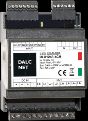 DLD1248-4CC-DALI LED dimmer, PWM, 12 V - 48 V, 0.7 A CV, DALI, 4 outputs