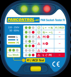 PAN SCHUTZKONTAKT FI Socket tester, RCD test