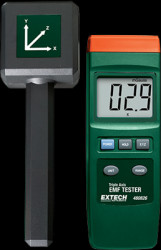 Triaxial EMF tester, 0.1 to 20000 mG/0.01 to 2000 µT, Extech 480826