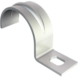Clamp, single-lobe, max. bundle Ø 25 mm, steel, galvanized, silver, (L x W x H) 41.34 x 15 x 23 mm, 1003259