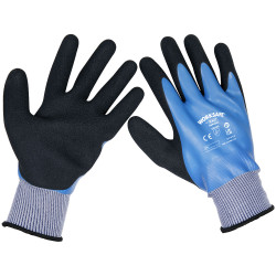 Sealey SSP49XL/6 Worksafe Waterproof Latex Gloves, X-Large - Pack of 6 Pairs
