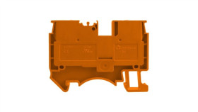 Złączka Szynowa Przelotowa Zaciskowa Pomarańczowa 2,5Mm2 1P Ul