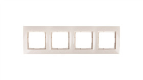Simon 54 Premium Ramka Poczwórna Kremowa /Do Karton-Gips/ Drk4/41