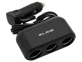 Rozgałęziacz gniazda zapalniczki 3 GNIAZDA + KABEL