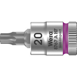 Wera 05003364001 8767 A HF TORX&#xAE; Zyklop Bit Socket - Hold Func 1/4&quot; TX 20 x 28mm