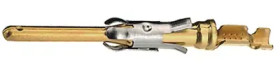 Pin contact, 0.75-1.5 mm², AWG 18-16, crimp connection, gold-plated, 1-163082-0