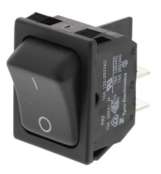 Przełącznik kołyskowy Wł.-wył. Nie 10 A DPST Czarny TE Connectivity
