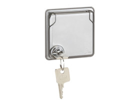 SOLIROC Gniazdo pojedyncze z uziemieniem Green'UP z klapką 077837 LEGRAND