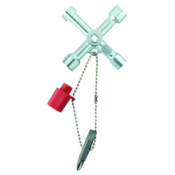 Weidm&#xFC;ller 9918130000 Enclosure key zinc die-cast 72x72mm universal