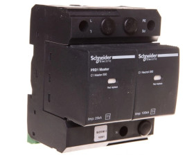 Ochronnik przeciwprzep. PRD1 Master, 1 bieg.+N, 350 V, z sygnalizacją 16361