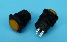 R-1394A/A AMBER PRZEŁ. OFF-ON 3A/125V