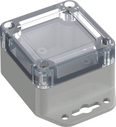 TRU COMPONENTS TC-10860400 Obudowa kołnierza 60 x 60 x 40.10 poliwęglan szary błyszczący 1 szt.