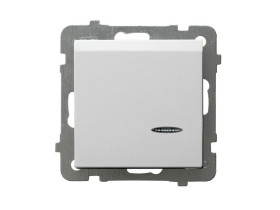 AS ANTYBAKTERYJNY Wyłącznik hotelowy z podświetleniem pomarańczowym produkt zawiera szkło fosforanowo-srebrowe ŁP-15GAS/m/00 OSP