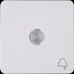 330313009 HK02 surface rocker with lens and "bell" symbol, Arctic white