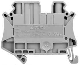 Złączka szynowa rozłączalna 2-przewodowa 6mm2 szara Ex UT 6-TG P/P-EX 3073870 /50szt./