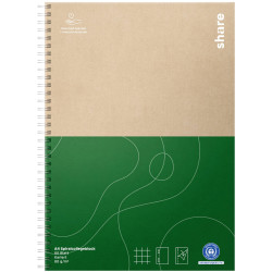 share 4-0016-A4 Notepad A4 Squared 80 sheets