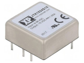 Przetwornica DC/DC 15W 9-36VDC / 15VDC 1A 1x1 JTK1524S15