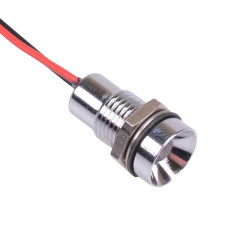 Q8R5CXXSR12E Super Bright Red Recessed 8mm 12VDC LED Panel Indicator IP67 APEM