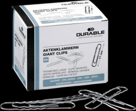 122725 Paper clips, 77 mm, zinc-plated, 100 pieces