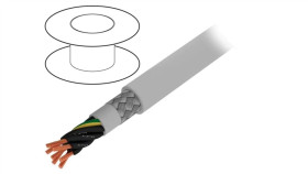 470071Cy-Ge321 Przewód Na Rolce 50M Pro-Met 7G1mm2 Pvc Ciemnoszary 300V/500V